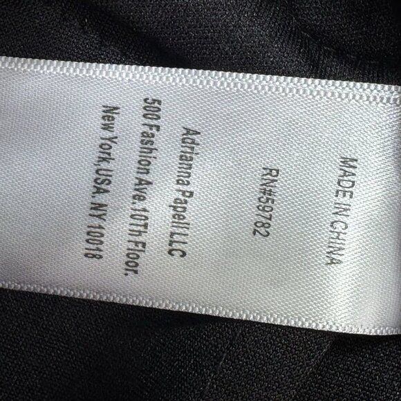 $219 Adrianna Papell Jumpsuit Size 2 Black Sleeveless Lace Sequins Mesh Evening - Picture 10 of 12